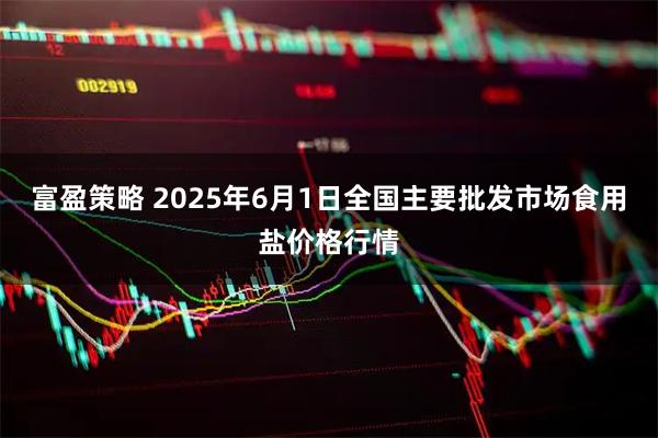 富盈策略 2025年6月1日全国主要批发市场食用盐价格行情